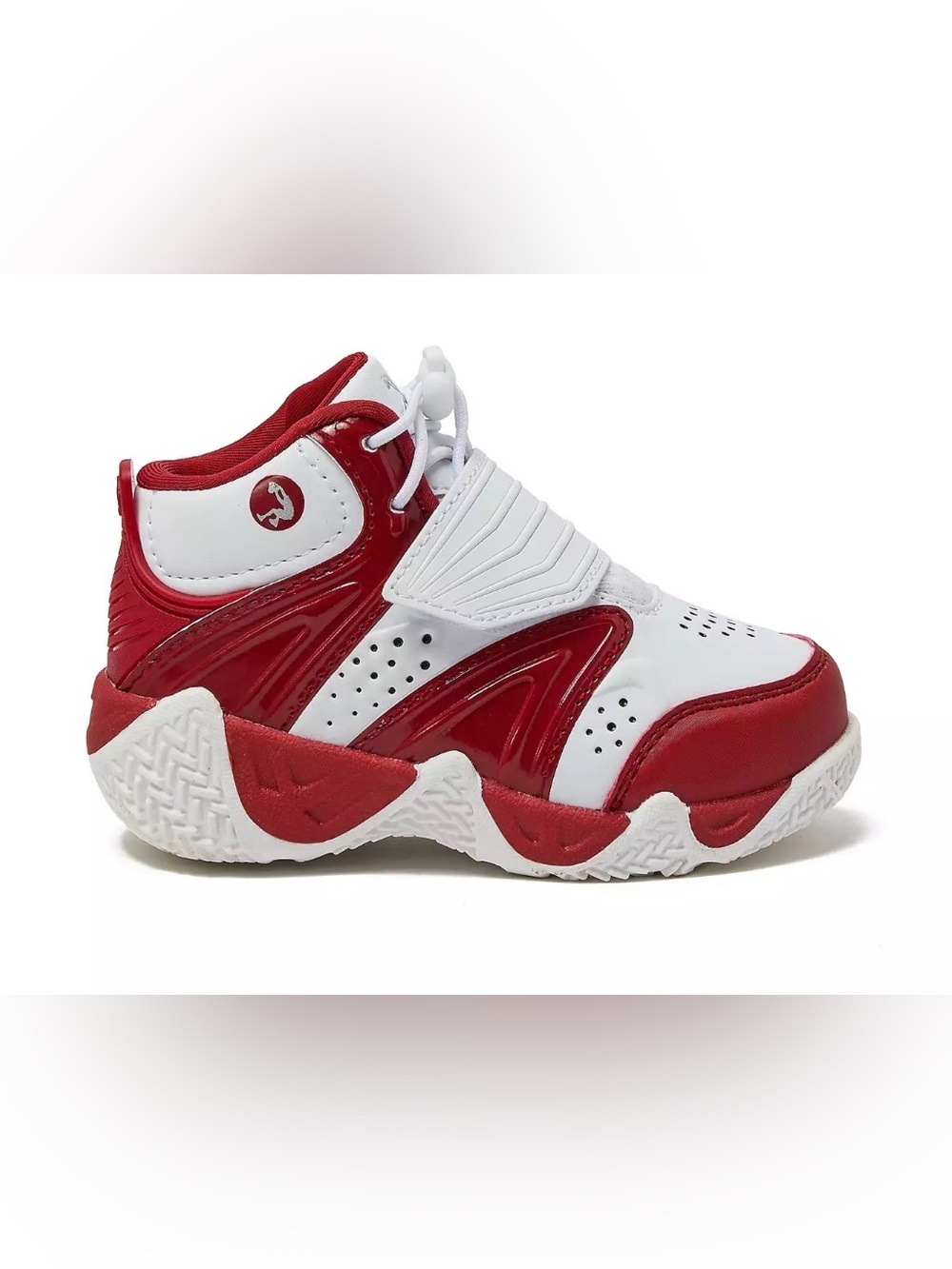 Shaq Devastator Toddler basketball shoes Sneakers Trainers Red and White Sz 10